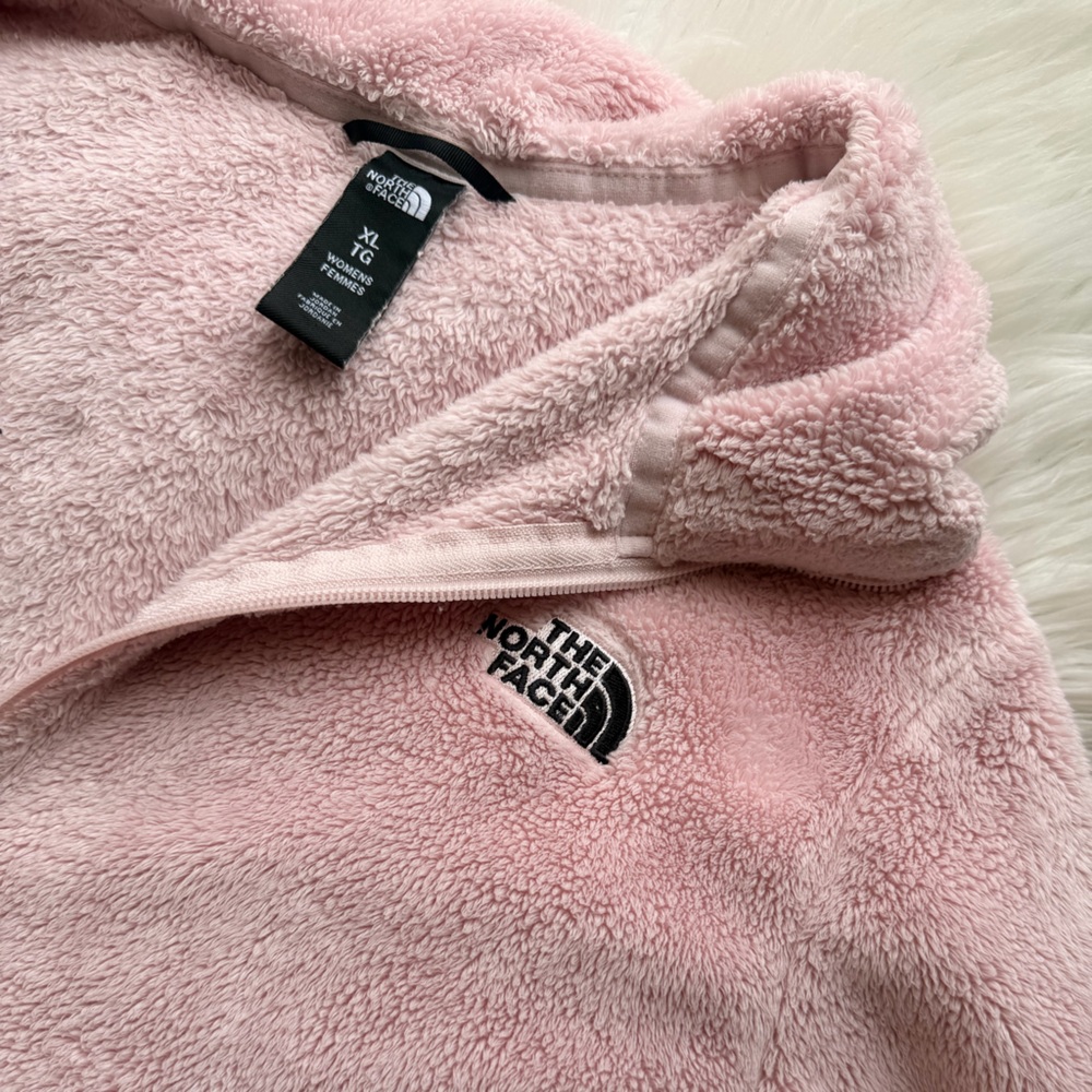 The North Face Light Pink Sherpa Fleece Jacket - Picture 3 of 4